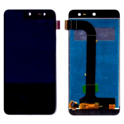 Lcd With Touch Screen For Micromax Canvas Nitro 4g E455 Black By - Maxbhi Com