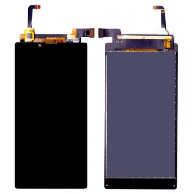 Lcd With Touch Screen For Micromax Canvas Amaze 4g Q491 Black By - Maxbhi Com