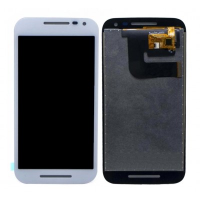 Lcd With Touch Screen For Motorola Moto G Turbo Edition White By - Maxbhi Com