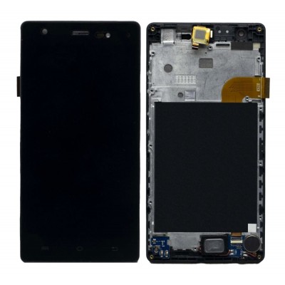 Lcd With Touch Screen For Lava V2s Black By - Maxbhi Com