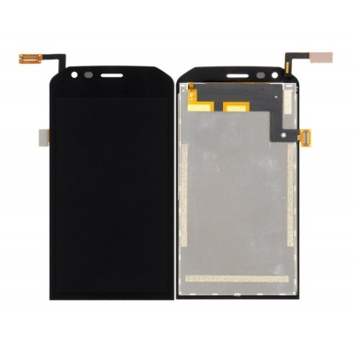 Lcd With Touch Screen For Cat S40 White By - Maxbhi Com