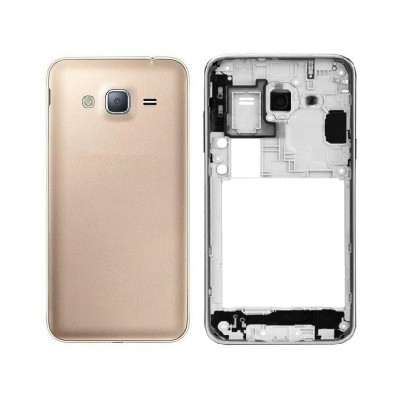 Full Body Housing For Samsung Galaxy J3 2016 Gold - Maxbhi Com