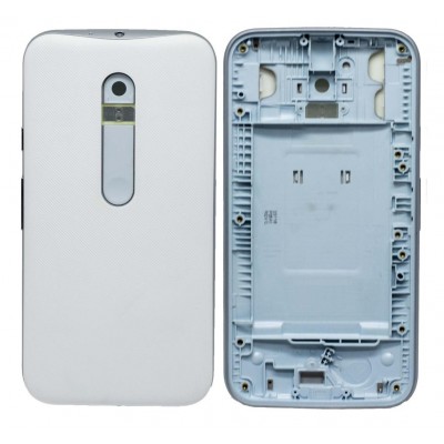 Full Body Housing For Motorola Moto G Turbo Edition White - Maxbhi Com