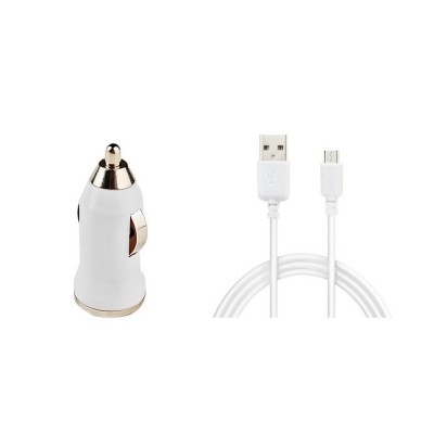 Car Charger for Spice Mi-511 with USB Cable