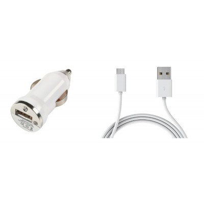 Car Charger for Videocon VPhone Metal with USB Cable