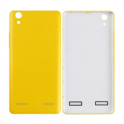 Back Panel Cover For Lenovo A6000 Plus Yellow - Maxbhi Com