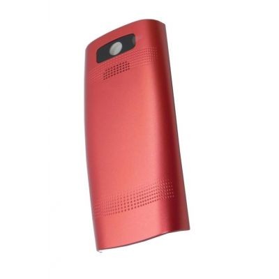 Back Panel Cover For Nokia X202 Black Red - Maxbhi.com
