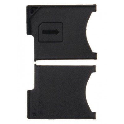 Sim Card Holder Tray For Sony Xperia Z C6602 Black - Maxbhi Com