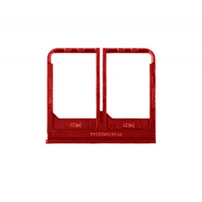 Sim Card Holder Tray For Htc One E8 With Dual Sim Red - Maxbhi Com