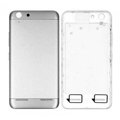 Back Panel Cover For Lenovo Vibe K5 Plus Silver - Maxbhi Com