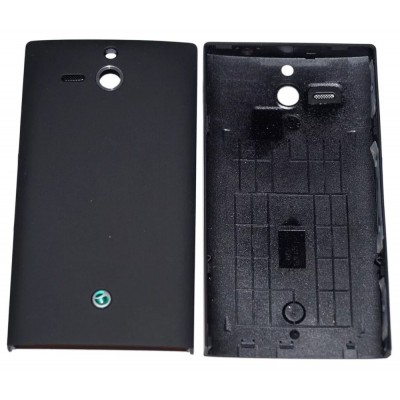Back Panel Cover For Sony Xperia U Black - Maxbhi Com