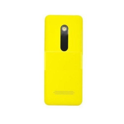 Back Panel Cover For Nokia 206 Dual Sim Rm872 Yellow - Maxbhi.com