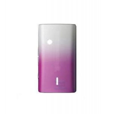 Back Panel Cover For Sony Ericsson Xperia X8 Shakira White Pink - Maxbhi.com
