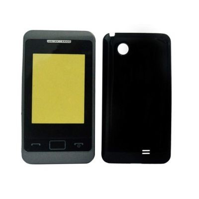 Full Body Housing For Samsung C3332 Champ 2 With Dual Sim Black - Maxbhi Com