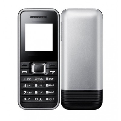 Full Body Housing For Samsung E1182 Duos Black Silver - Maxbhi Com