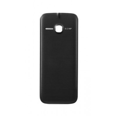 Back Panel Cover For Alcatel 2005 Black - Maxbhi.com