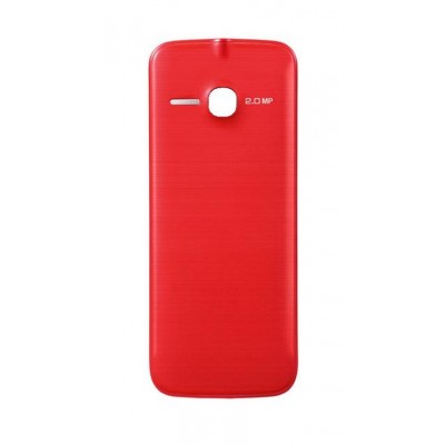 Back Panel Cover For Alcatel 2005 Red - Maxbhi.com