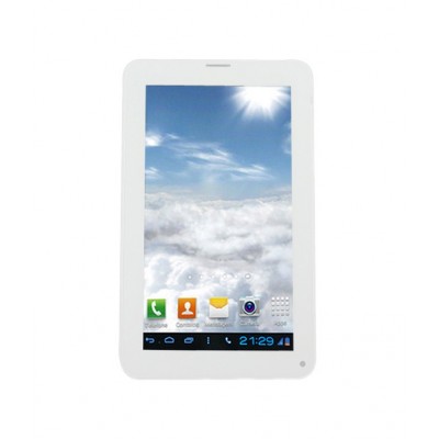 Back Panel Cover For Ambrane Ac770 Calling King Tablet White - Maxbhi.com