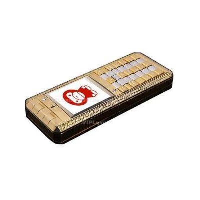 Back Panel Cover for Cartier V90 Slim Steel GSM Cell Phone - Gold