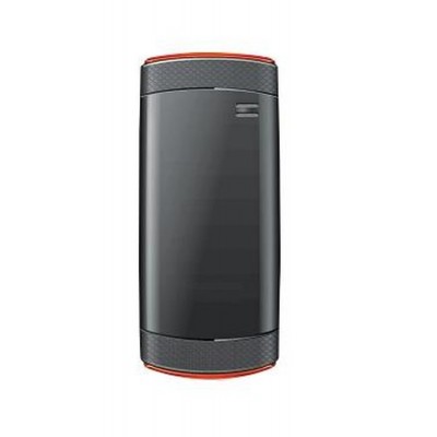 Back Panel Cover For Celkon C101 Black Orange - Maxbhi.com