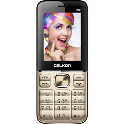 Back Panel Cover for Celkon Charm star - Gold