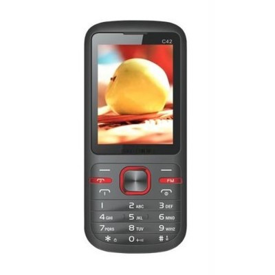 Back Panel Cover For Celkon C42 Black - Maxbhi.com