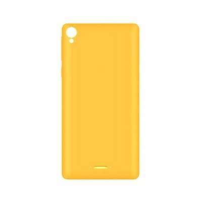 Back Panel Cover For Celkon Q455l Yellow - Maxbhi.com