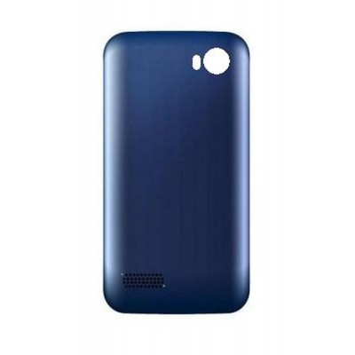 Back Panel Cover For Celkon Trendz Black Blue - Maxbhi.com