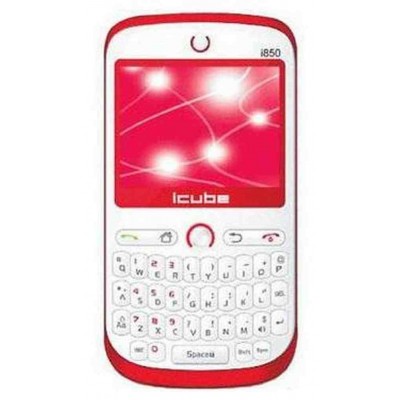 Back Panel Cover for Icube i850 - White & Red