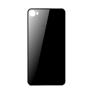 Back Panel Cover For Intex Aqua Glam Black - Maxbhi.com