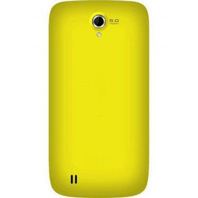 Back Panel Cover for Intex Cloud Y4 Plus - Yellow