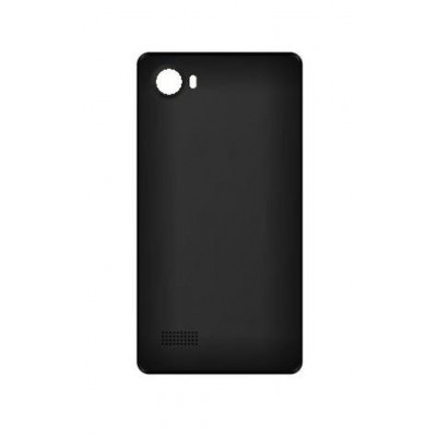 Back Panel Cover For Intex Aqua Joy Black - Maxbhi.com