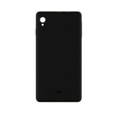 Back Panel Cover For Intex Aqua Slice Ii Black - Maxbhi.com
