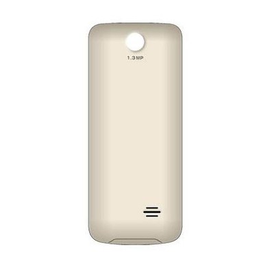 Back Panel Cover For Intex Platinum Curve Ivory - Maxbhi.com