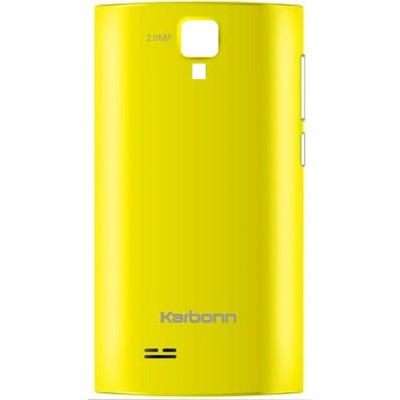 Back Panel Cover For Karbonn A109 Yellow - Maxbhi Com