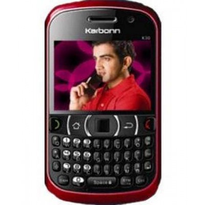 Back Panel Cover for Karbonn K30 - Black & Red