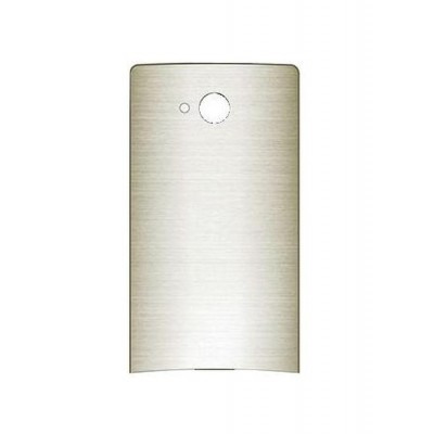 Back Panel Cover For Lava Iris 404 Flair Silver - Maxbhi.com