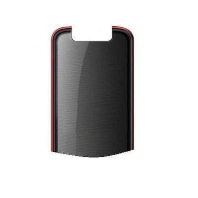 Back Panel Cover For Lemon Duo 339 Black Red - Maxbhi.com