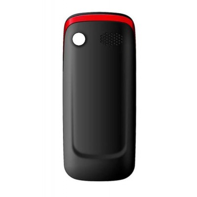 Back Panel Cover For Lemon Gc333 Black Red - Maxbhi.com
