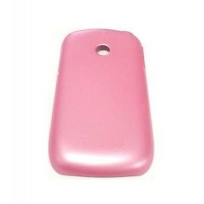 Back Panel Cover For Lg Cookie Style T310 Pink White - Maxbhi.com