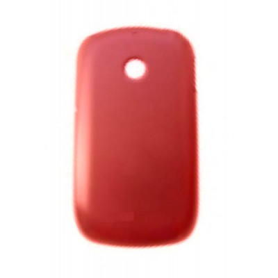Back Panel Cover For Lg Wink Style T310 Black Red - Maxbhi.com