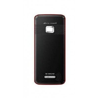 Back Panel Cover For Maxx Mx455 Black Red - Maxbhi.com