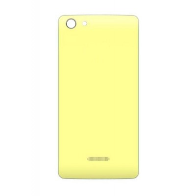 Back Panel Cover For Micromax Canvas Selfie 3 Q348 Yellow - Maxbhi.com