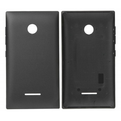 Back Panel Cover For Microsoft Lumia 435 Dual Sim Black - Maxbhi Com