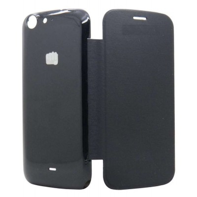 Flip Cover for Micromax Canvas 4 A210 Black