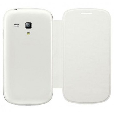 Flip Cover for Samsung I8190 Galaxy S3 mini White