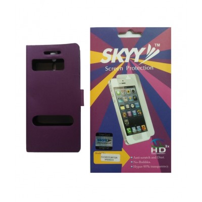 Flip Cover for Sony Xperia S LT26i Purple