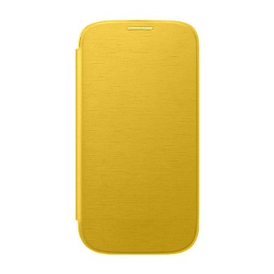 Flip Cover For Samsung Galaxy Note 2 N7100 Yellow - Maxbhi Com