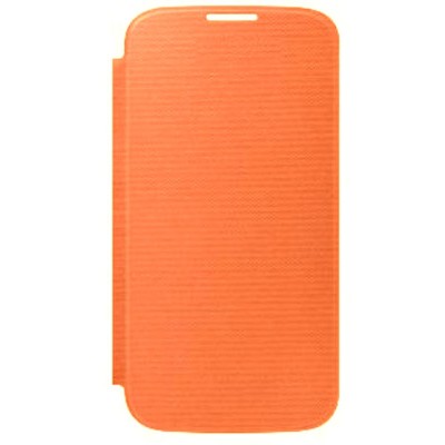 Flip Cover For Samsung Galaxy S4 I9500 With Sensor Orange - Maxbhi Com