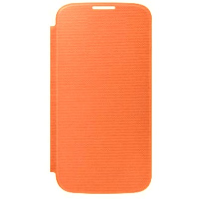 Flip Cover For Samsung Galaxy S4 I9500 With Sensor Orange - Maxbhi Com